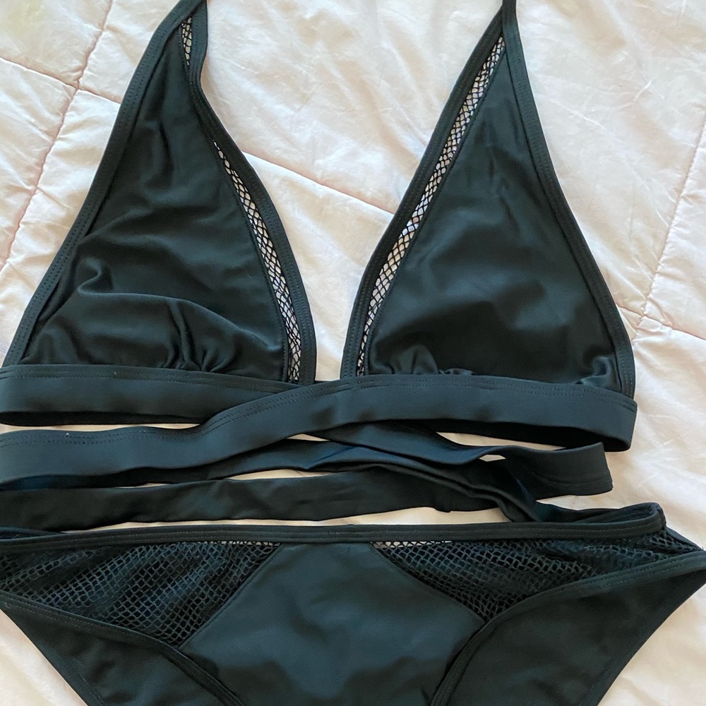 Black Express Mesh Bikini